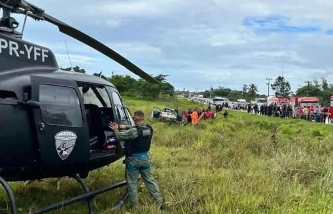 Policial que fraturou braço após capotamento de viatura na BR 406 em