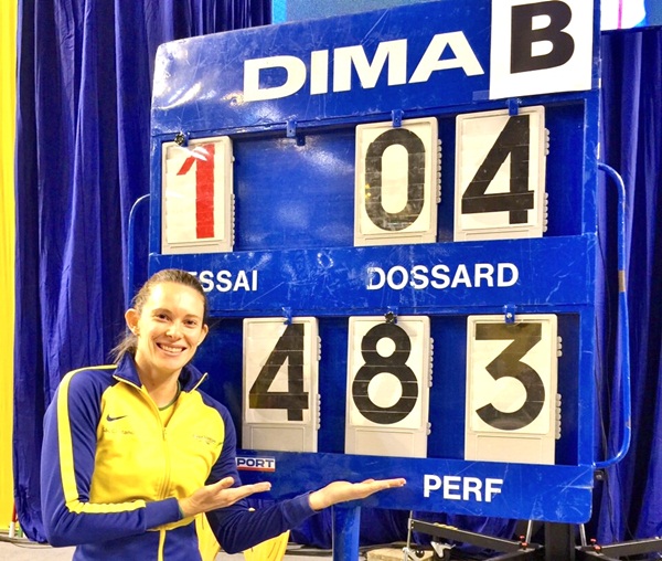 Fabiana venceu a disputa no Meeting Top Perche, em Nevers, na França, ao marcar 4,83 metros