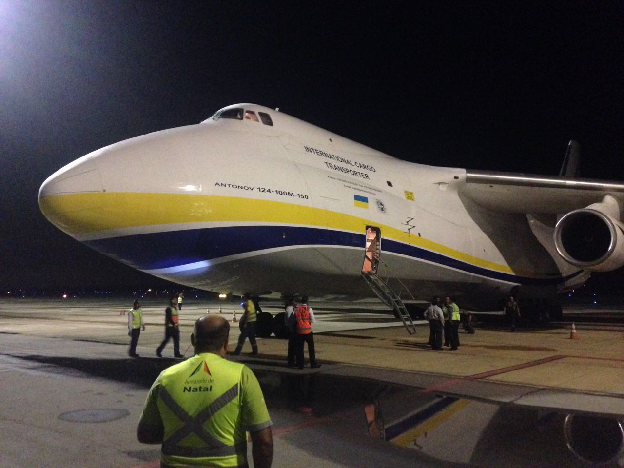 FOTOS E VÍDEO: Segundo maior avião cargueiro do mundo pousou no aeroporto  de São Gonçalo do Amarante - Blog do BG