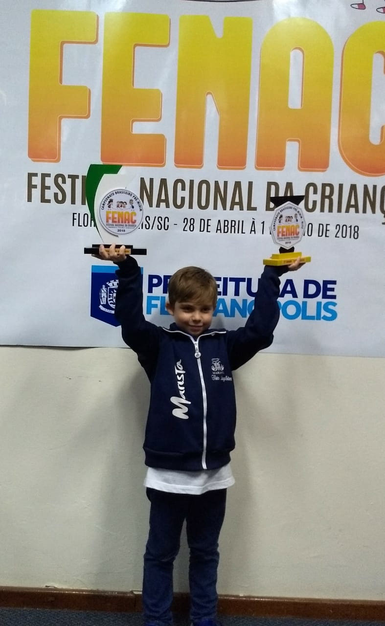 Potiguar de 7 anos se torna campeão brasileiro de xadrez