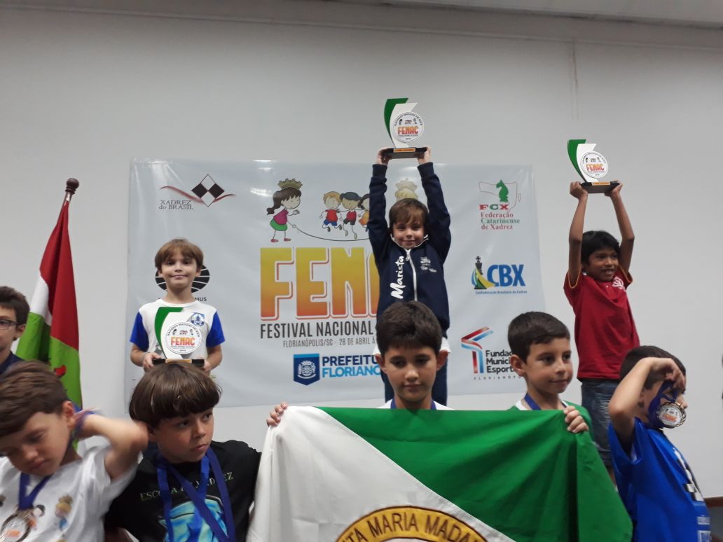 Potiguar de 7 anos se torna campeão brasileiro de xadrez