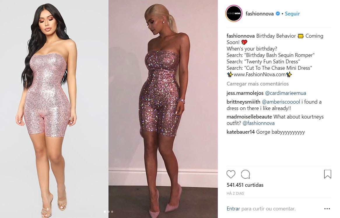 roupas do instagram 2018