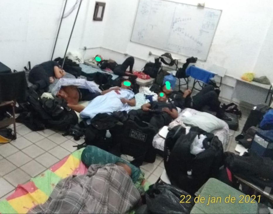 WhatsApp-Image-2021-01-24-at-10.53.54 Novos soldados dormem no chão em alojamento e cobram solução do Comando da PM
