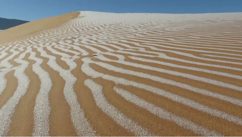saara FOTO: Deserto do Saara tem registro de gelo e neve nas dunas em fenômeno raro