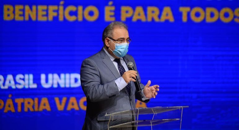 TESTAGEM EM MASSA, Ministro Queiroga anuncia programa de testagem em massa da população para detectar coronavírus