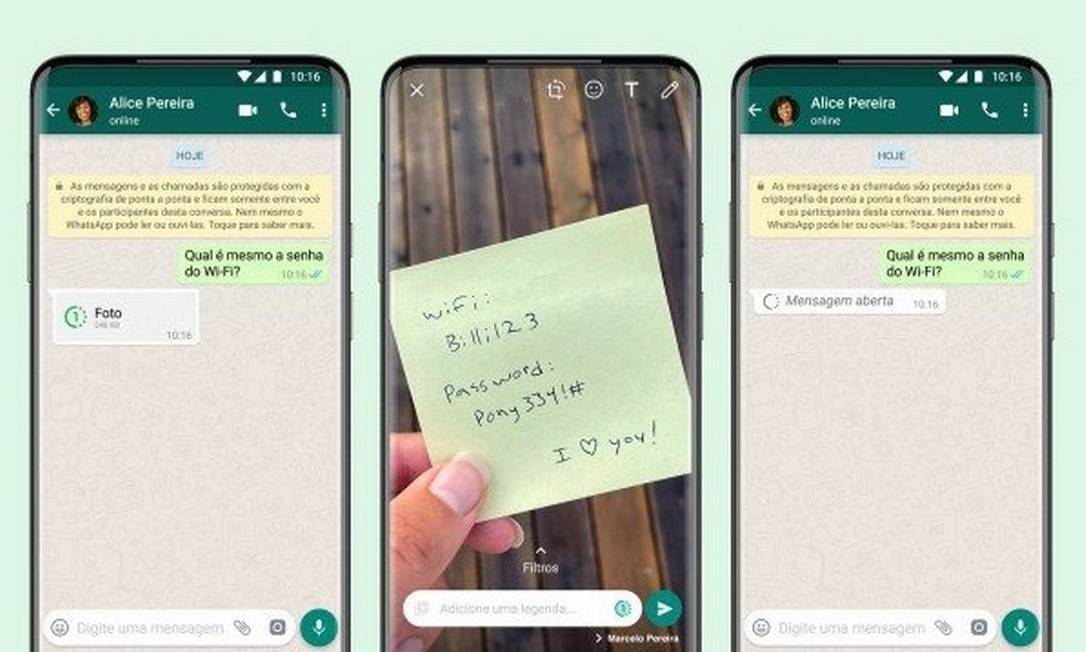WhatsApp libera função para mandar fotos e vídeos que somem após serem vistos