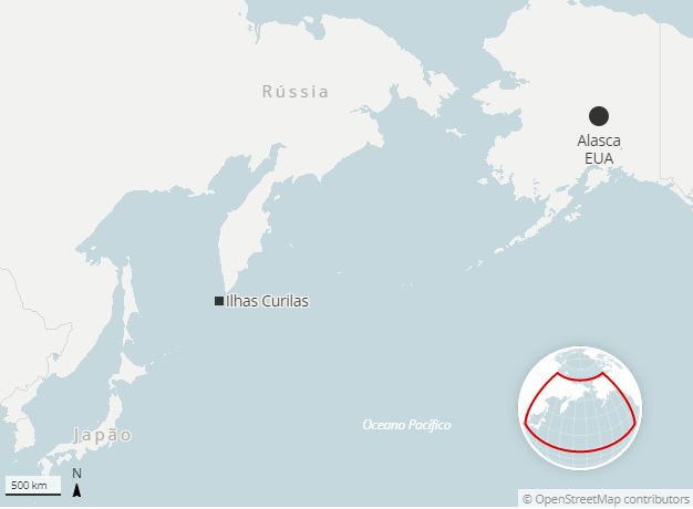 ilhas Rússia diz ter usado “meios apropriados” para expulsão de submarino dos EUA de suas águas no Pacífico