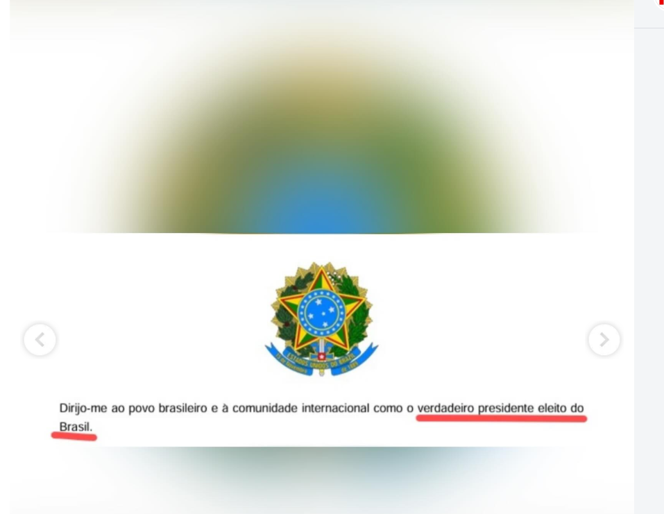 Em nova versão da carta divulgada após chegar aos EUA, Flávio retira trecho em que se autoproclamava o “verdadeiro presidente” e afirma que é o “líder do Brasil”