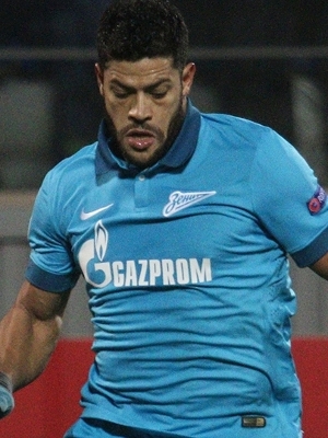 Hulk, em jogo da Uefa Champions League, entre Zenit e Benfica