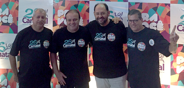 Diretores da Destaque Promoções Ricardo Bezerra - Paulinho Freire - Gustavo Carvalho e Roberto Bezerra lançam Carnatal 2015