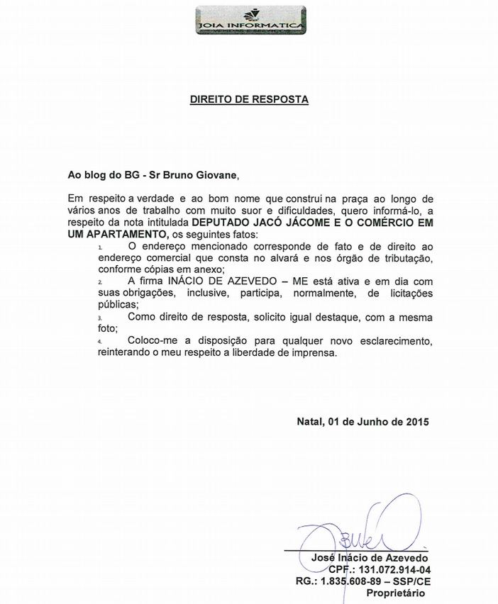 Esclarecimento