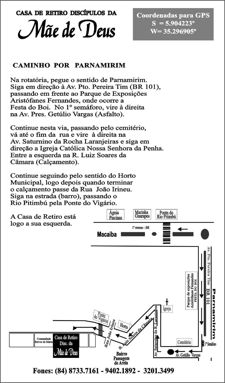 Mapa Casa de Retiro