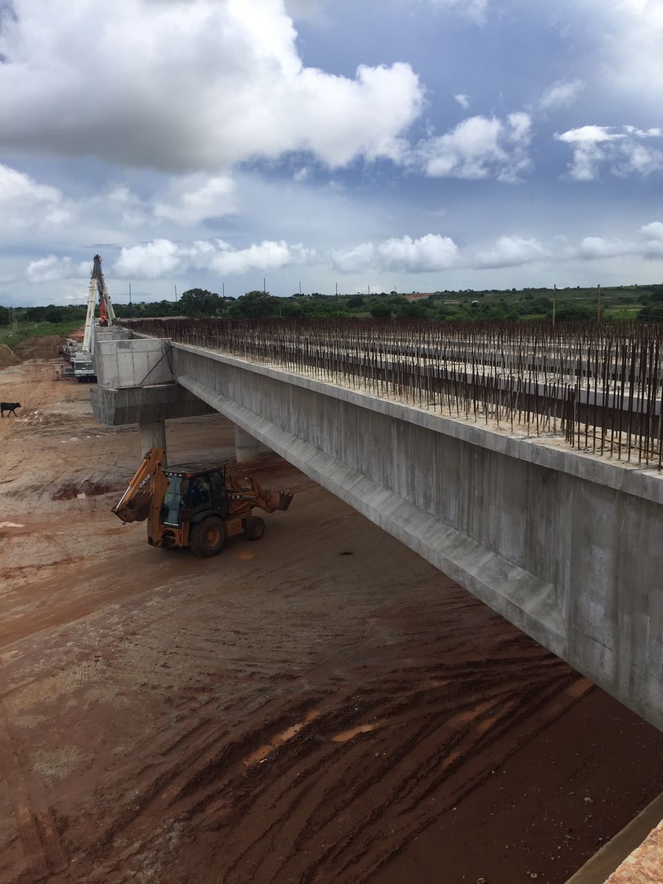 FOTOS: Terceira ponte sobre o Potengi tem vigas de sustentação implantadas  - Blog do BG