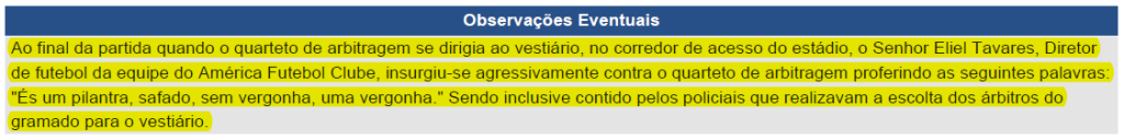 Súmula - Eliel Tavares