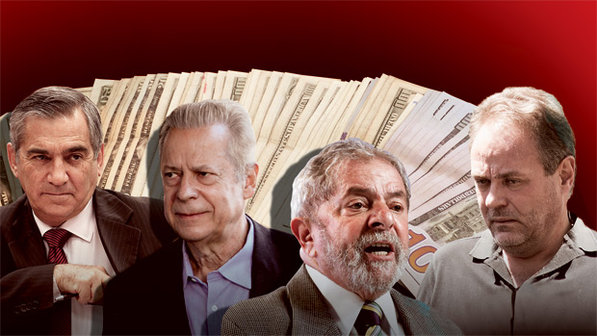 O PODER E O CRIME - Enivaldo Quadrado (à direita), o chantagista, é pago pelo PT para manter em segredo o golpe que resultou no desvio de 6 milhões de reais da Petrobras, em outro caso de chantagem que envolve o ministro Gilberto Carvalho, o mensaleiro José Dirceu e o ex-presidente Lula