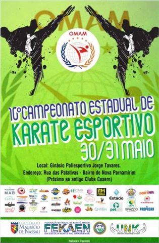 campeonato estadual de karate esportivo