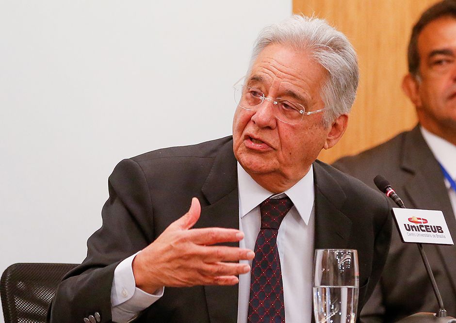 BRASÍLIA, DF,  23.05.2015: PALESTRA/FHC - O ex presidente Fernando Henrique Cardoso durante palestra em Universidade particular em Brasília. (Foto: Pedro Ladeira/Folhapress)