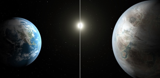 ilustracao-produzida-pela-nasa-compara-a-terra-a-esquerda-ao-novo-planeta-chamado-kepler-452b-cujo-diametro-e-60-maior-do-que-o-da-terra-1437668829575_615x300