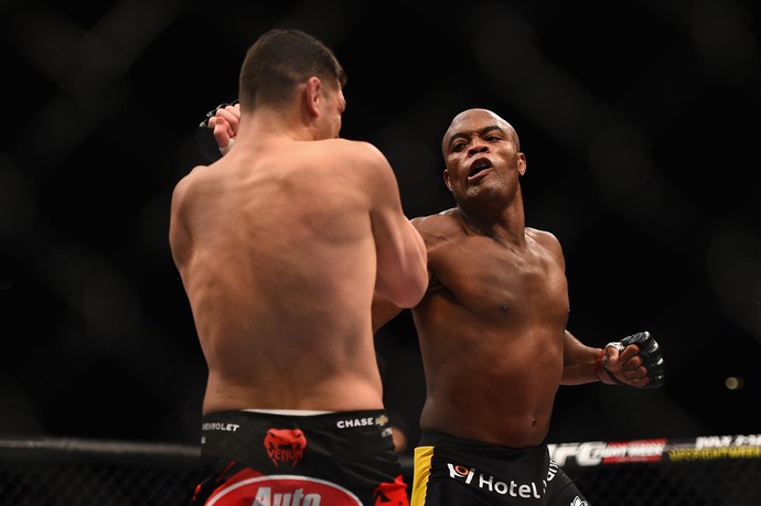 Anderson Silva x Nick Diaz, UFC 183 (Foto: Getty Images)