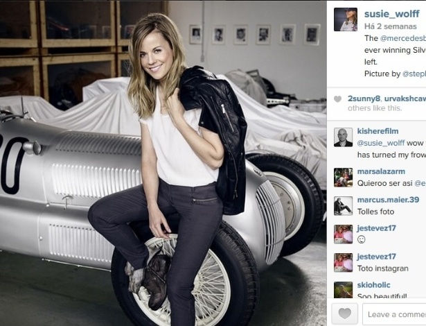 Susie Wolff já andou com a Williams na pré-temporada - e bateu com Felipe Nasr
